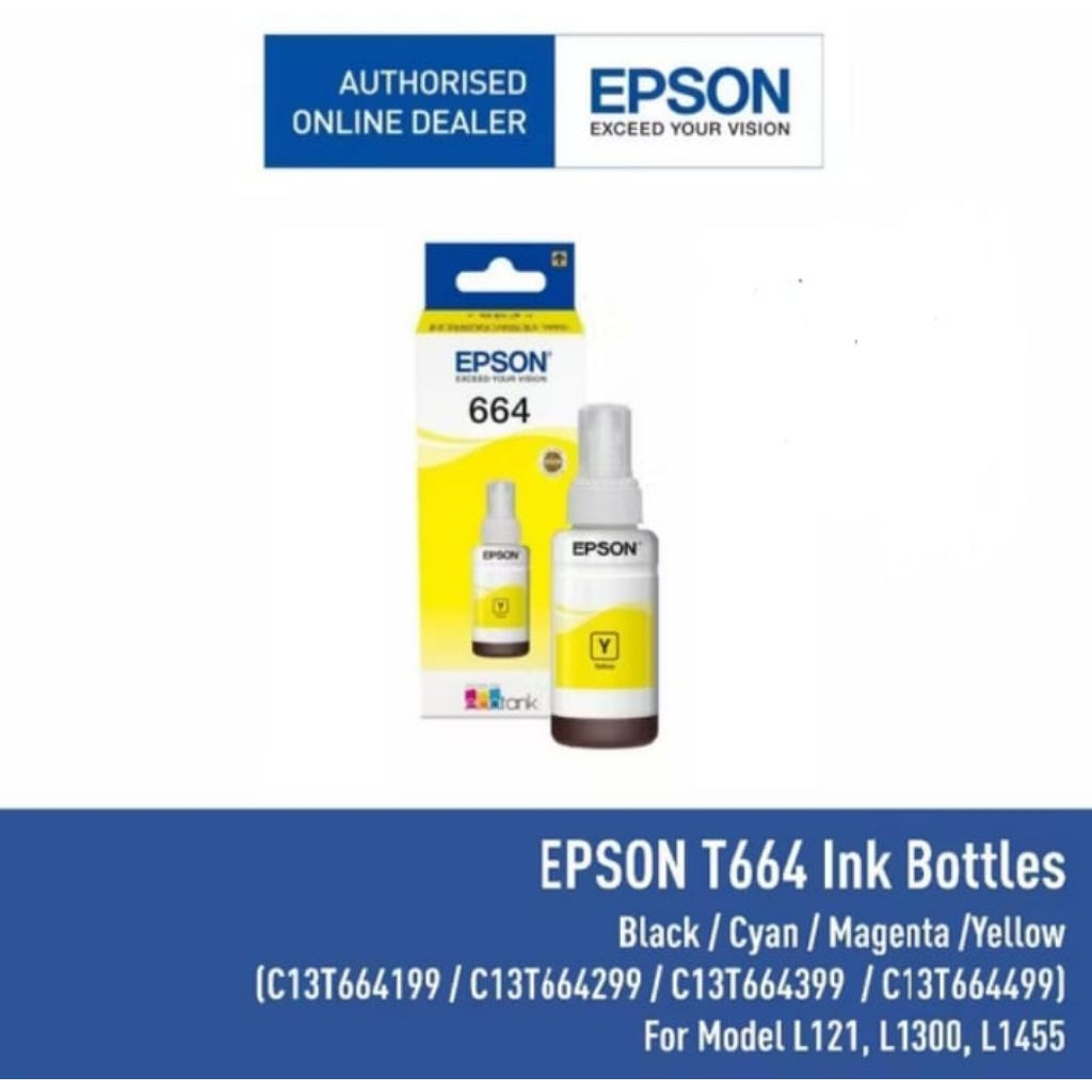 tinta printer epson 664 original