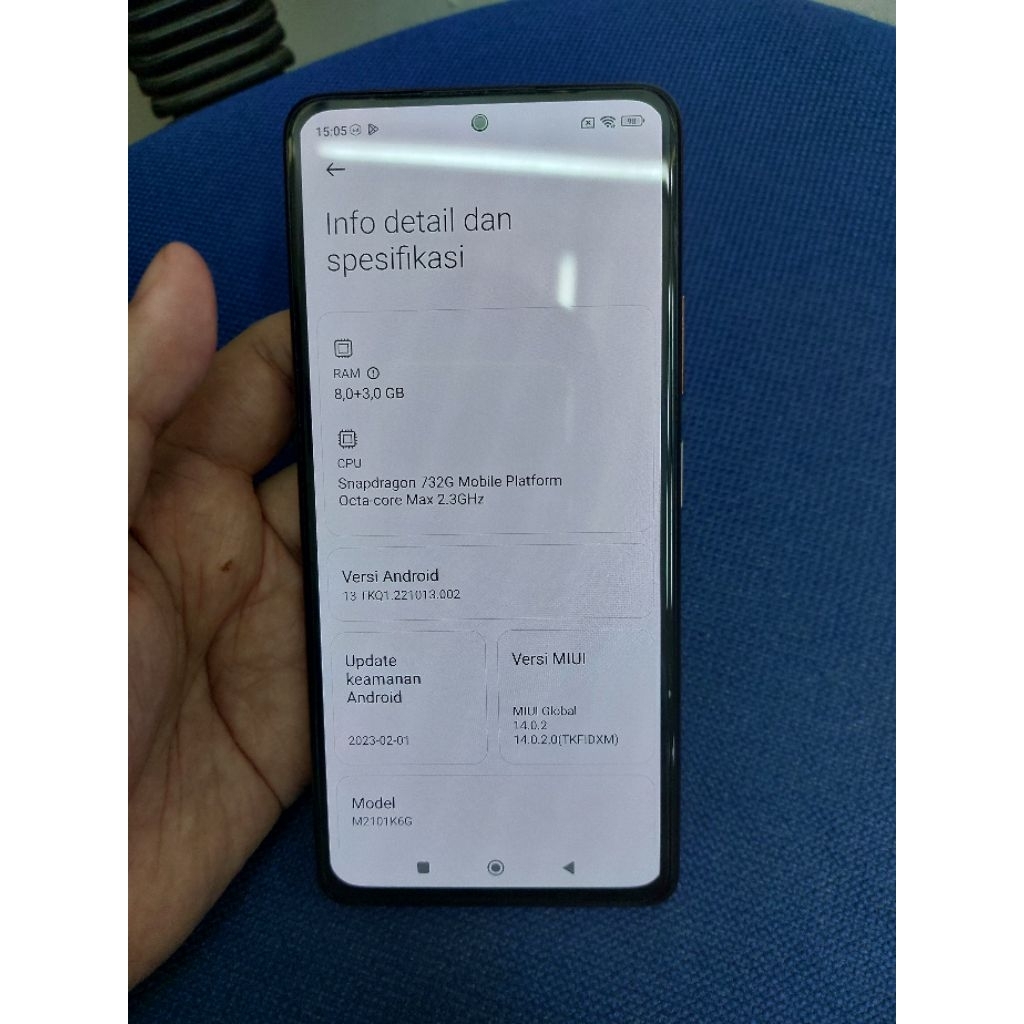 Redmi note 10 pro 8/128 second