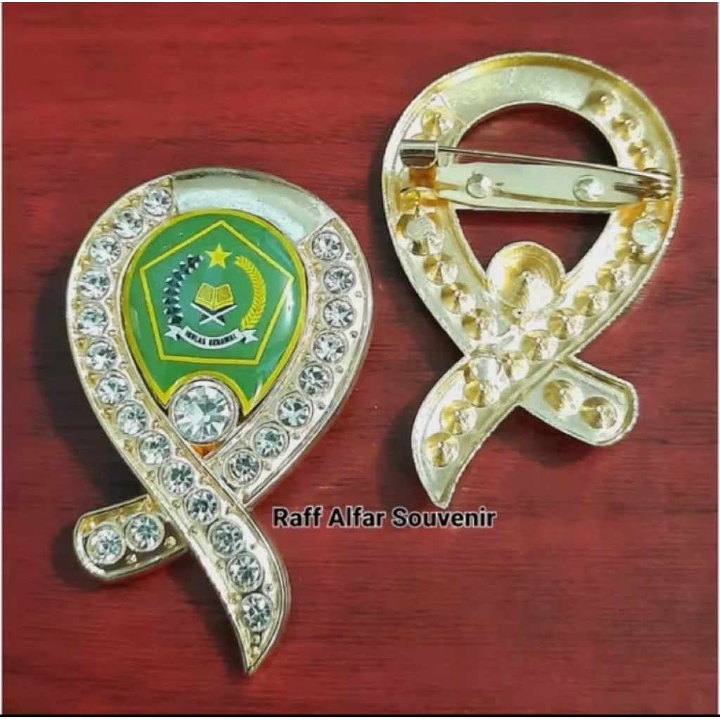 Pin bros Pin Hijab Pin Logo KEMENAG RI Kuningan PREMIUM