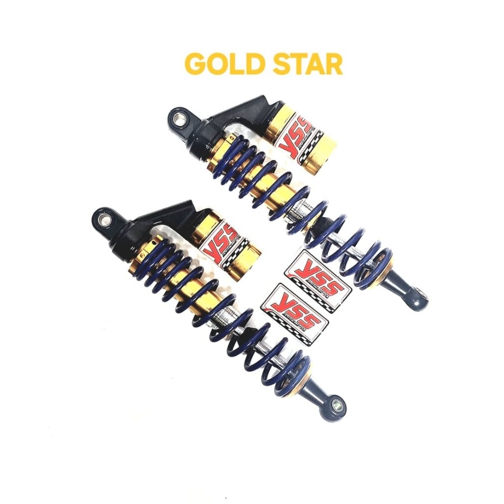 SHOCK BELAKANG  COPY YSS BIRU TABUNG UKURAN  340MM BUAT MOTOR SUPRA X /SUPRA FIT NEW /REVO / REVO FI
