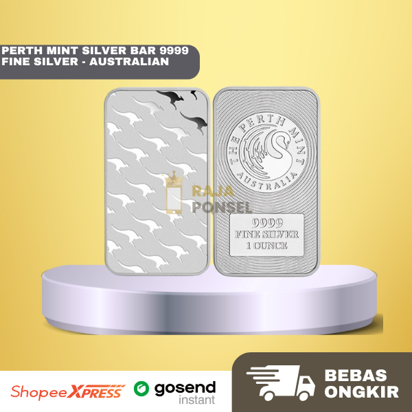 Perth Mint Silver Bar 9999 fine Silver - Australian