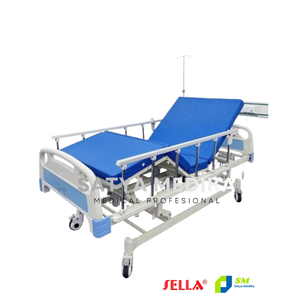 Bed Pasien Electric 3 Crank Ranjang Electric Sella 3 Crank