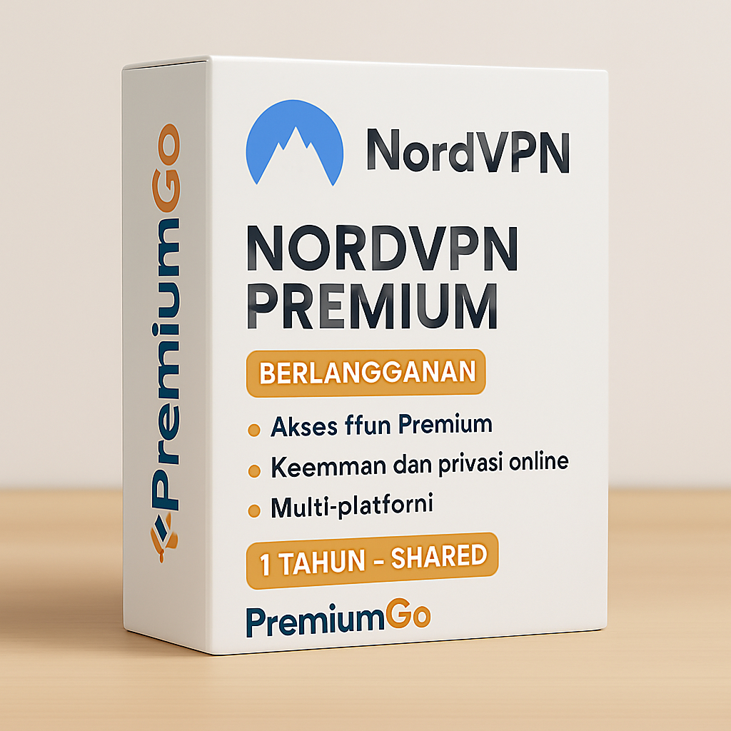 NordVPN Premium – Akun Berlangganan 1 Tahun (Shared)