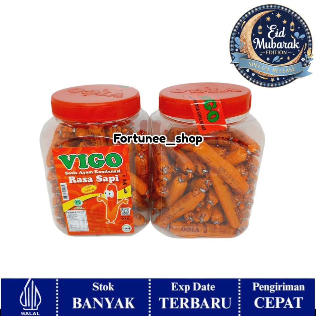 Sosis Vigo Toples isi 50 / Sosis Lebaran / Snack Lebaran Hari Raya