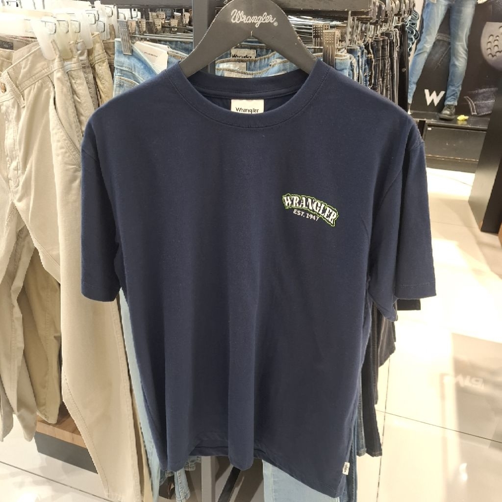 Wrangler Baju Pria Dewasa Kaos Tshirt Lengan Pendek Original