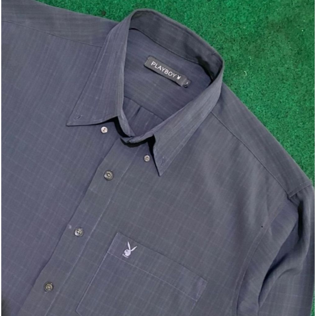 KEMEJA PLAYBOY - NAVY