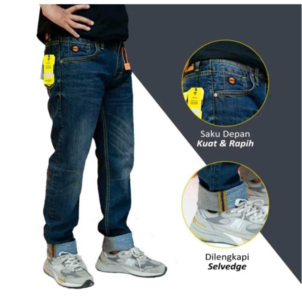Celana Panjang Jeans Pria HUGO LIVE ORIGINAL celana jeans pria setandar