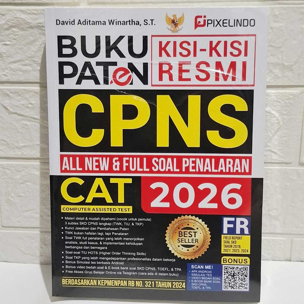 Buku Paten CPNS 2026 Pixelindo Full Soal Penalaran