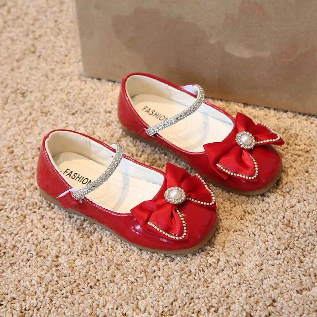 Flatshoes anak perempuan import glosy