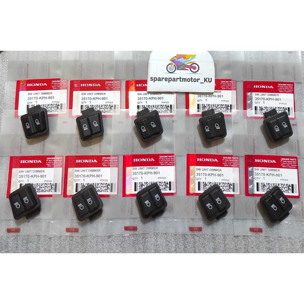 ( Paket Grosir Isi 10 Pcs ) Tombol Dim Besar KPH Karisma Kharisma Saklar Lampu Jauh Dekat