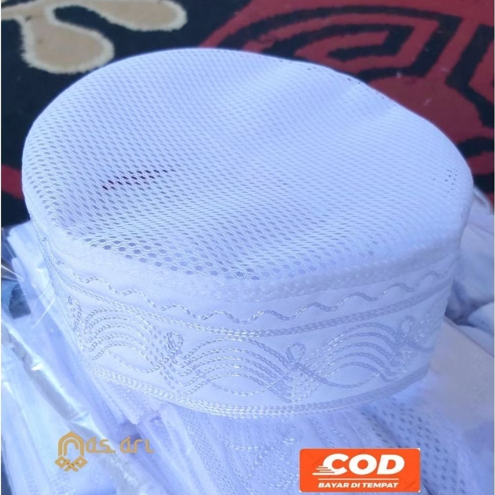 PECI KOPYAH HAJI MADINAH IKAF JARING TINGGI 5/6/7 CM PECI TERLARIS HRG TERMURAH