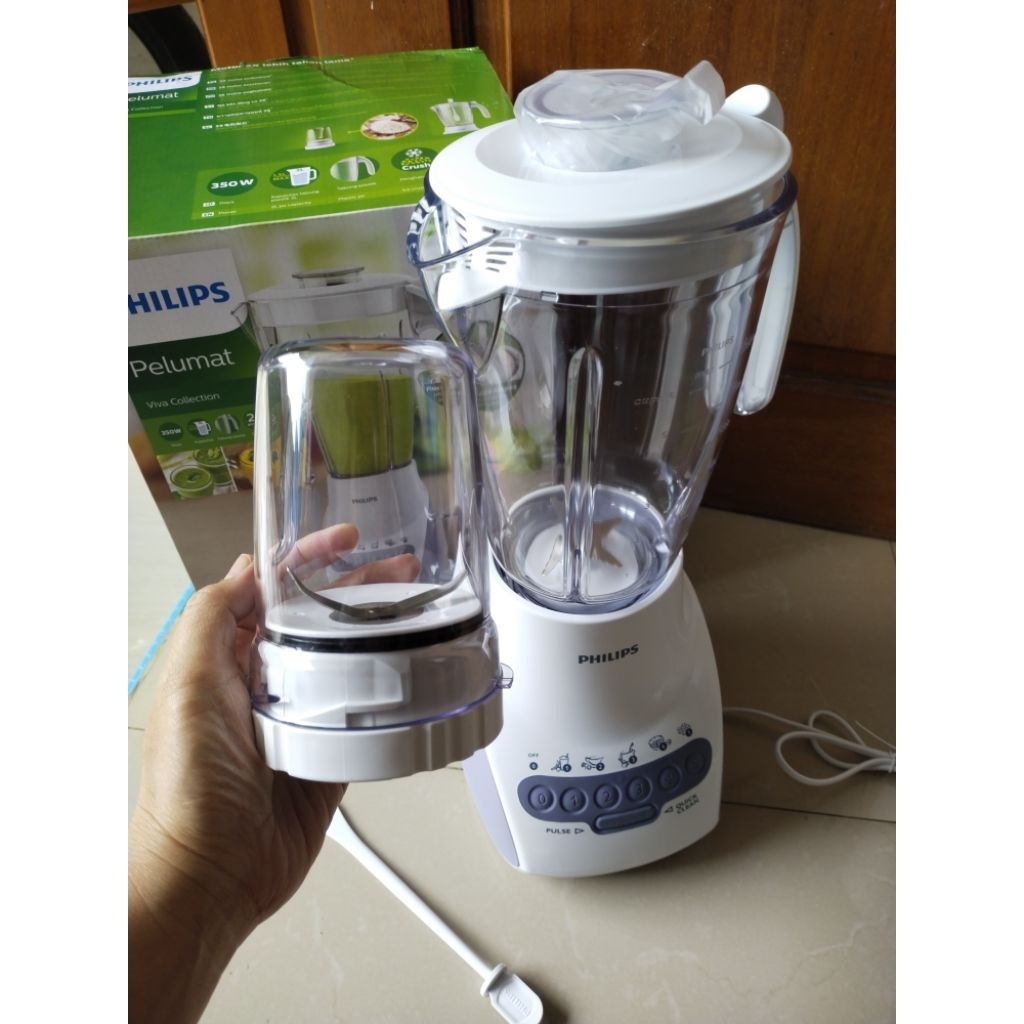 PHILIPS BLENDER 2 LITER HR2115 WARNA LAVENDER/BLENDER PHILIPS HR2115 BLENDER PLASTIK PHILIPS