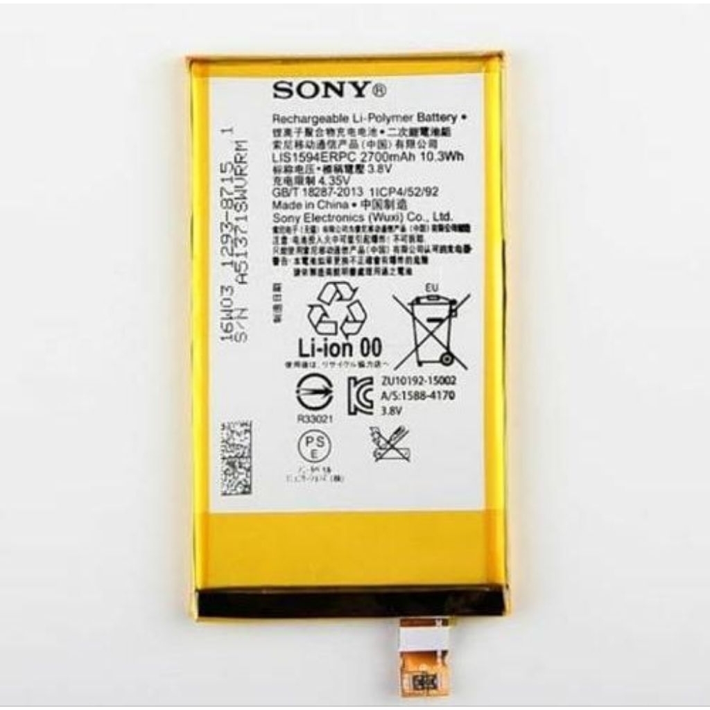 Baterai Batre HP Sony Xperia X Compact / Xperia Z5 Compact Docomo SO-02H E5823 Model LIS1594ERPC