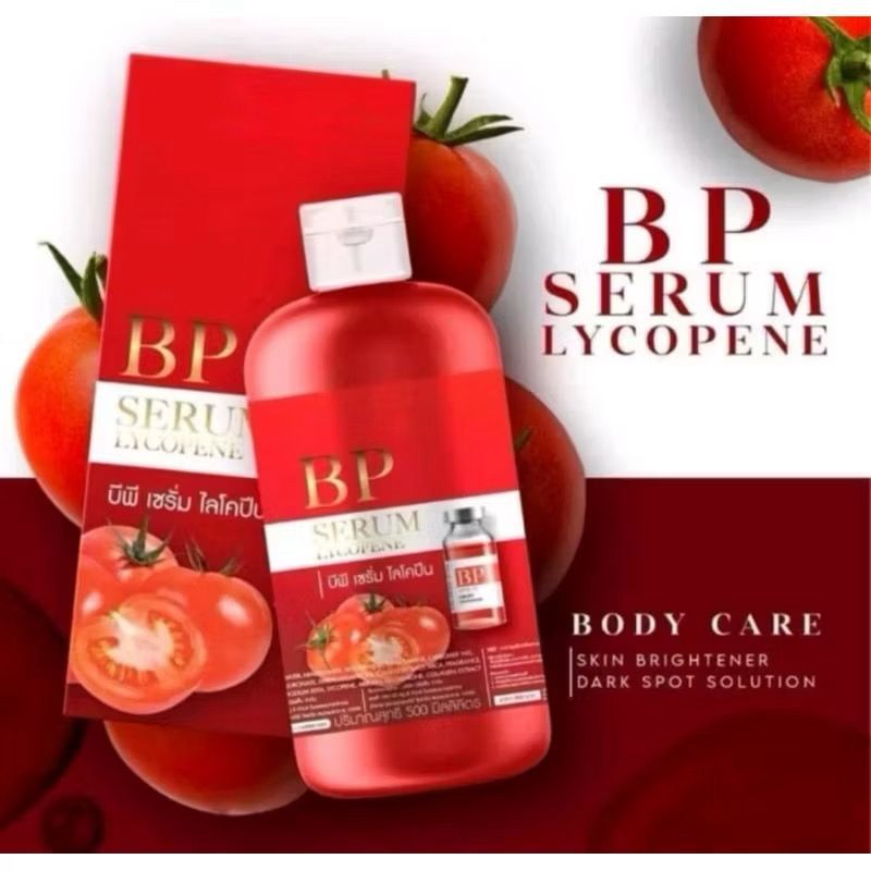 BP SERUM THAILAND LYCOPENE - BP SERUM ARBUTIN GLUTATHIONE 500ML ORIGINAL THAILAND