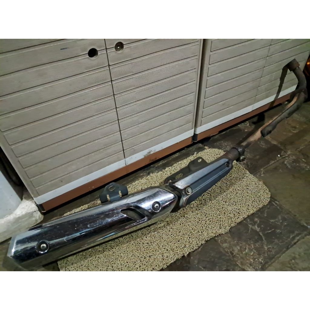 Knalpot Vega zr vega rr yamaha original ori copotan standar fullsystem fullset tinggal pasang ajah l