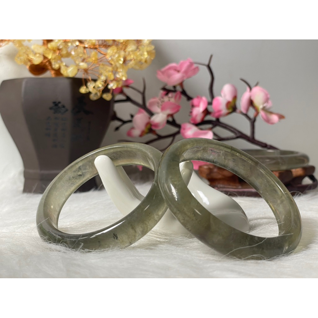 [wienda jastip china]gelang bangle giok original grade A+"LI DUMAO/green rabbit"terbuat dari batu al