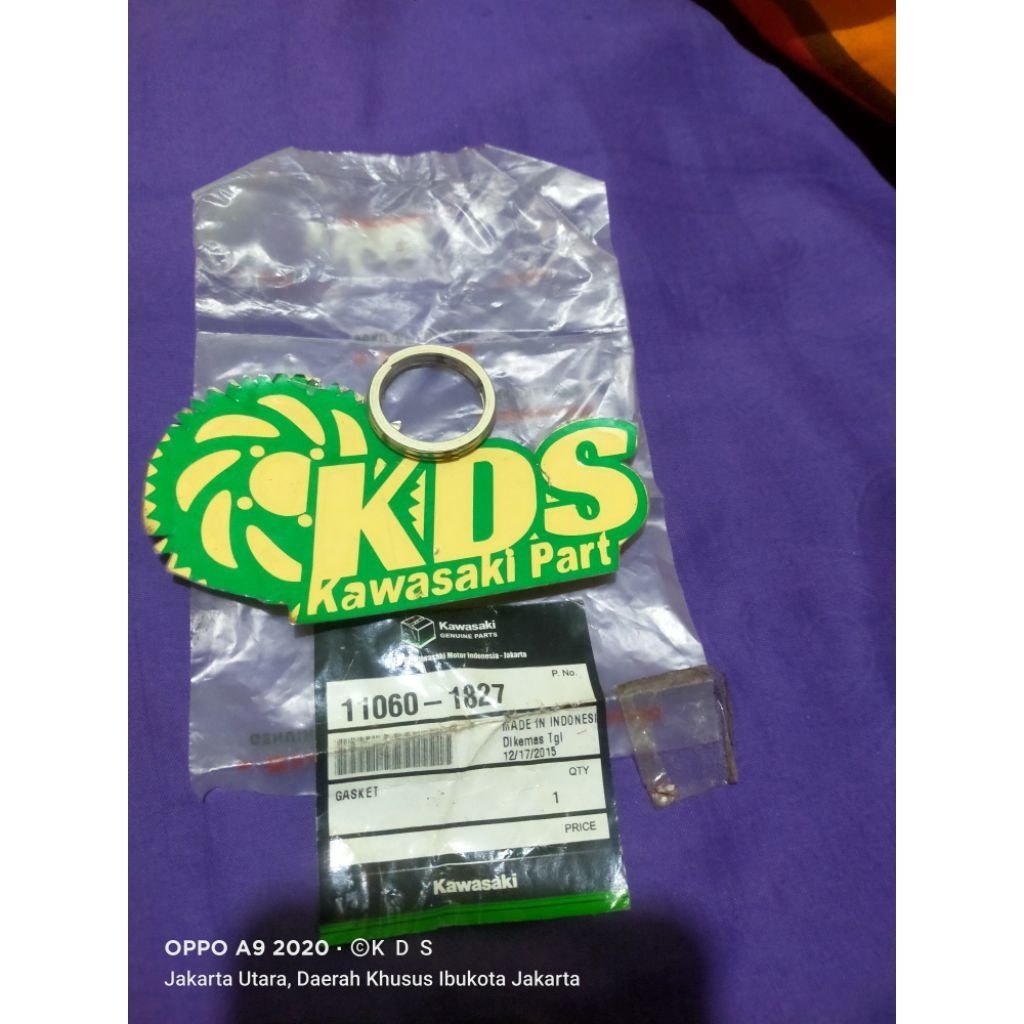 GASKET/ PAKING KENALPOT MOTOR KAWASAKI KAZE R EDGE ATLHETE ZX 130 KAZE ZONE  BLITZ - 11060-1827