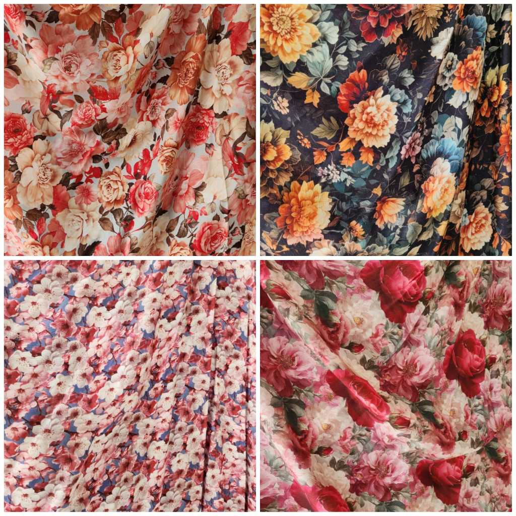 Kain Katun Rayon Digital Printing Premium | Kain Rayon Printing Premium (0,5 Meter)