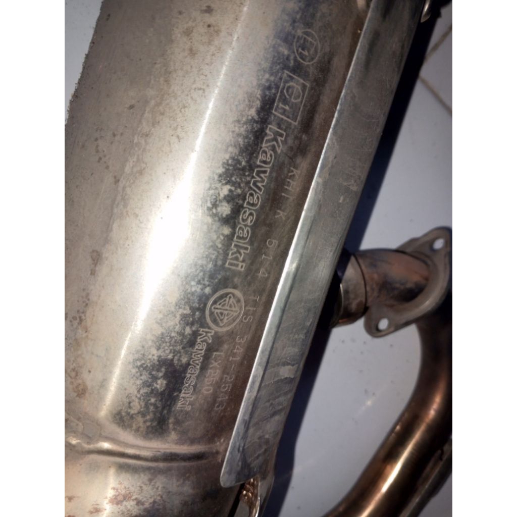 knalpot standar klx 250 original