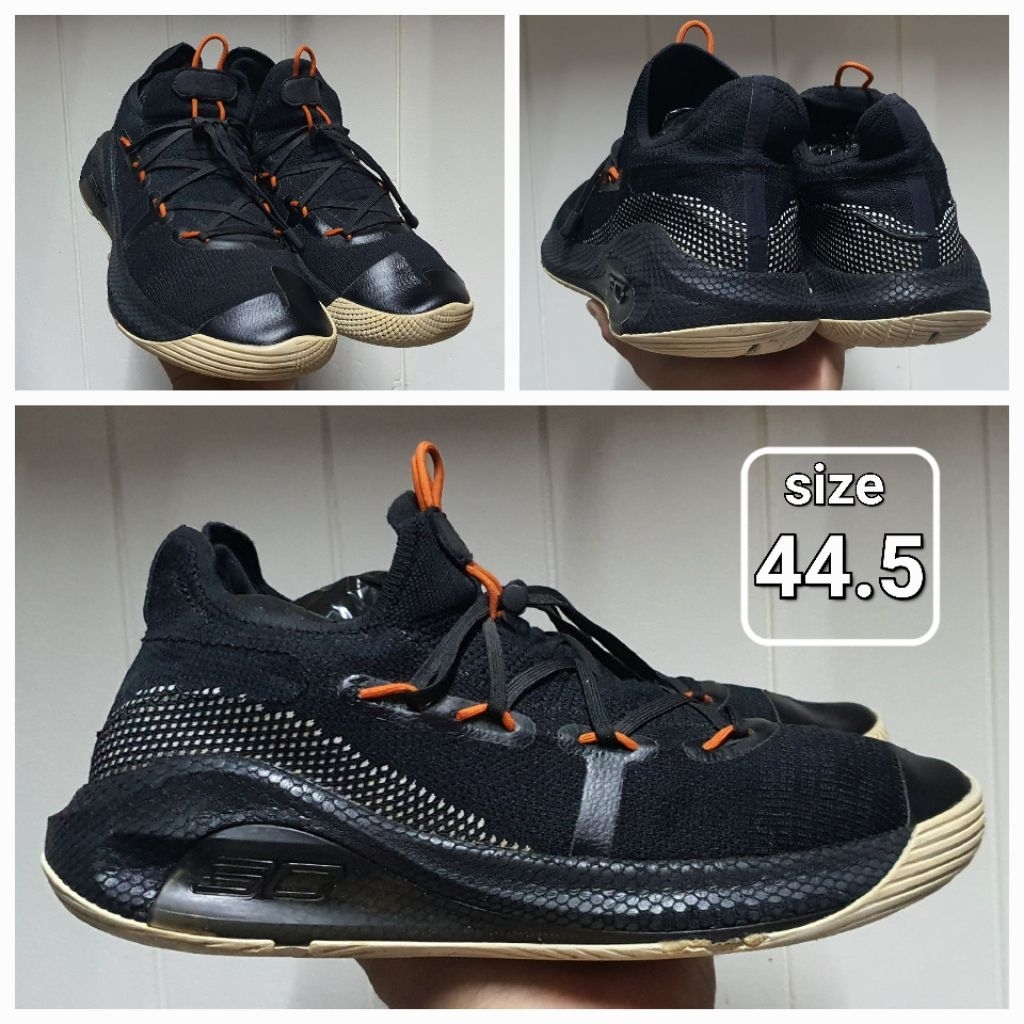 Sepatu Basket Slipon HOVR Curry VI Oakland size 44.5 (28,5cm) Second ori shoes