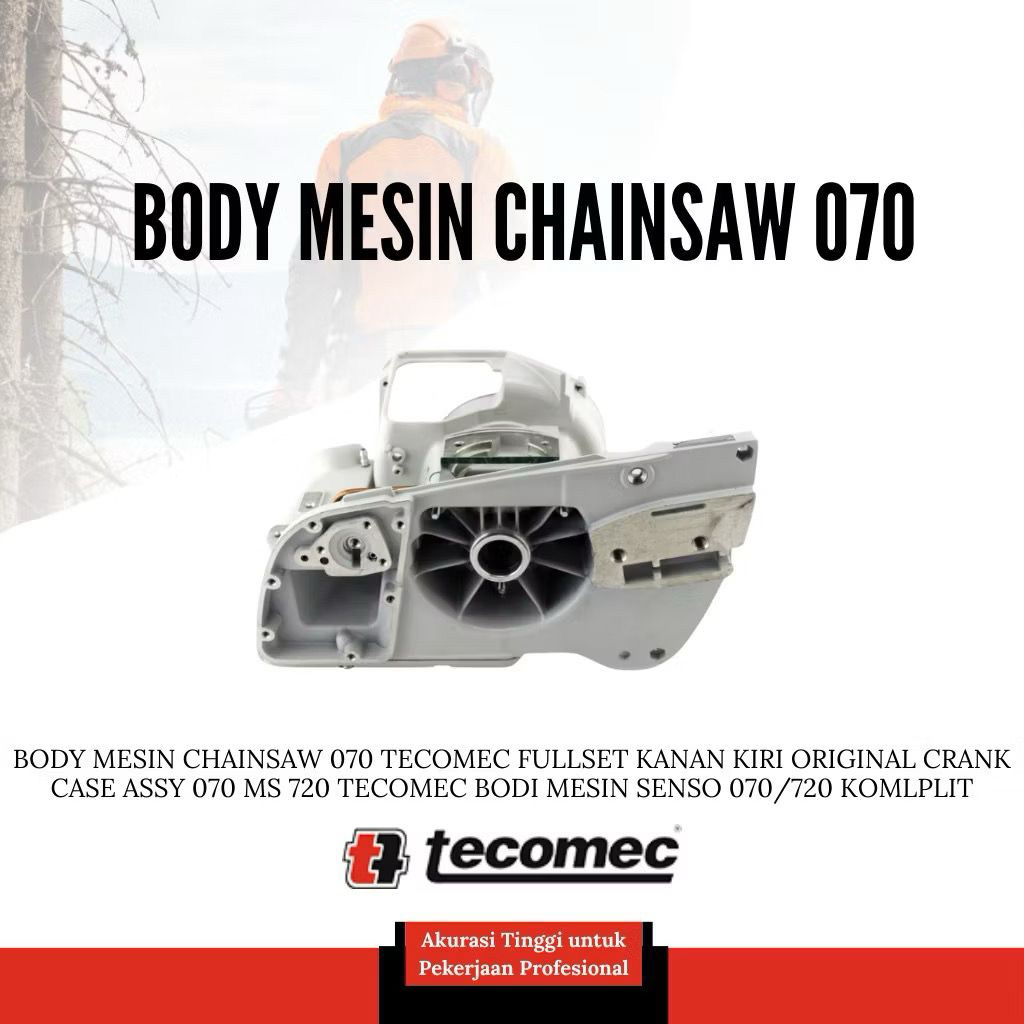 Crankcase body mesin chainsaw Senso besar 070 / 720 paduan magnesium