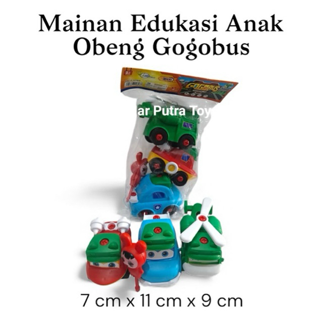 OCEAN Grosir Mainan Edukasi Anak Kendaraan GogoBus Obeng 5769