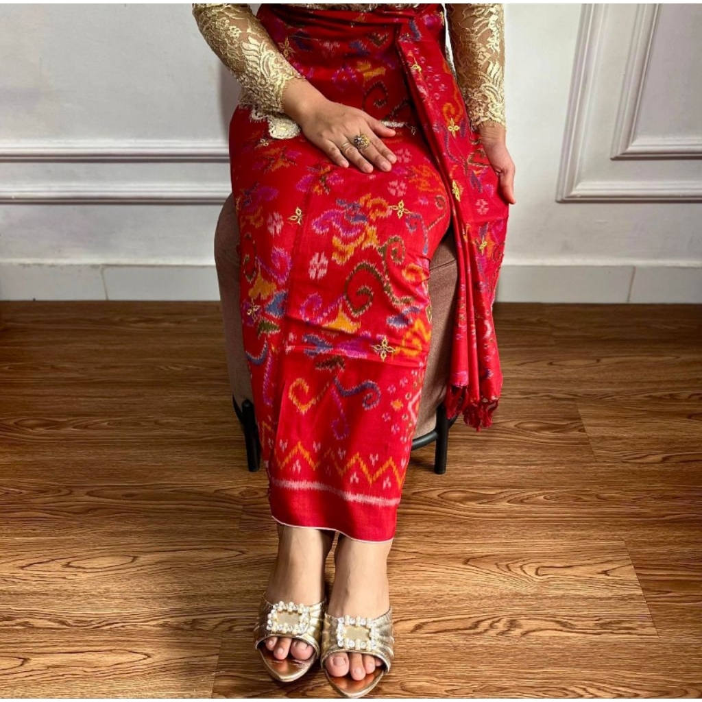 ENDEK TENUN ORIGINAL TABUR BINTANG / Kamen endek lembaran TERMURAH / kamen endek/ endek BALI / kamen