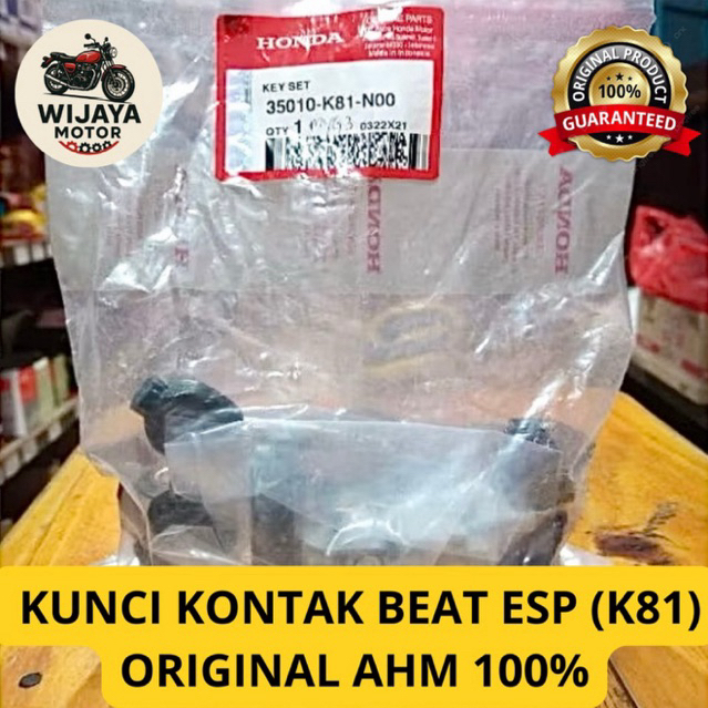 Kunci Kontak AHM Beat ESP 35010-K81-N00 Original AHM 100%
