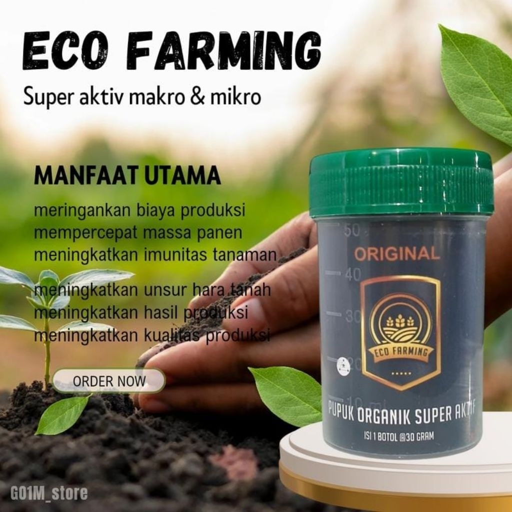 ECO FARMING PUPUK ORIGINAL PT BEST viral Barcode Pupuk Tanaman padi/cabe/jagung/Tanah sawah/Bunga Tu