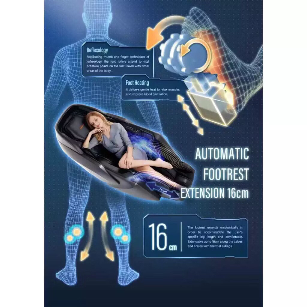 Kursi Pijat Elektrik Merk Tokuyo 4DX Ultra Premium TC 760 Second | Alat Pijat Elektrik Badan Full Bo