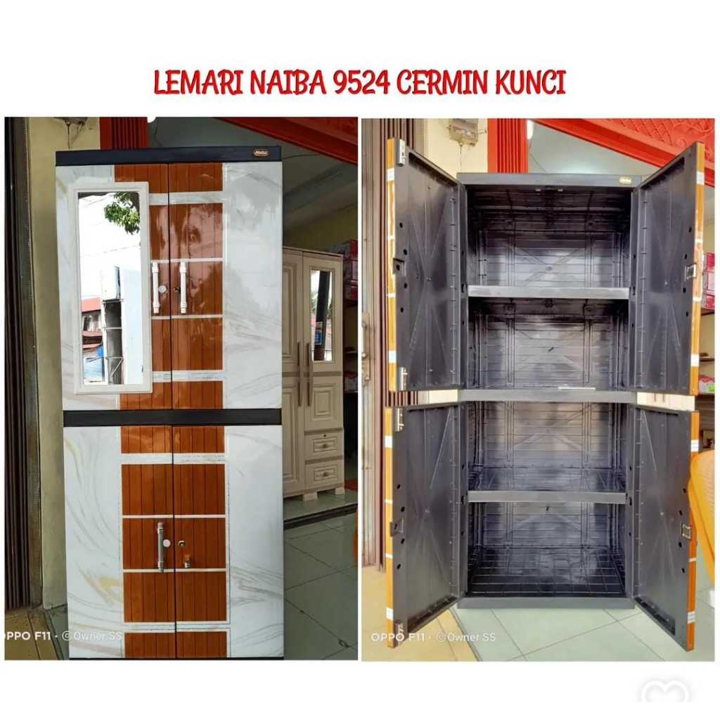 Lemari naiba jumbo 4susun Uk 170*70*50