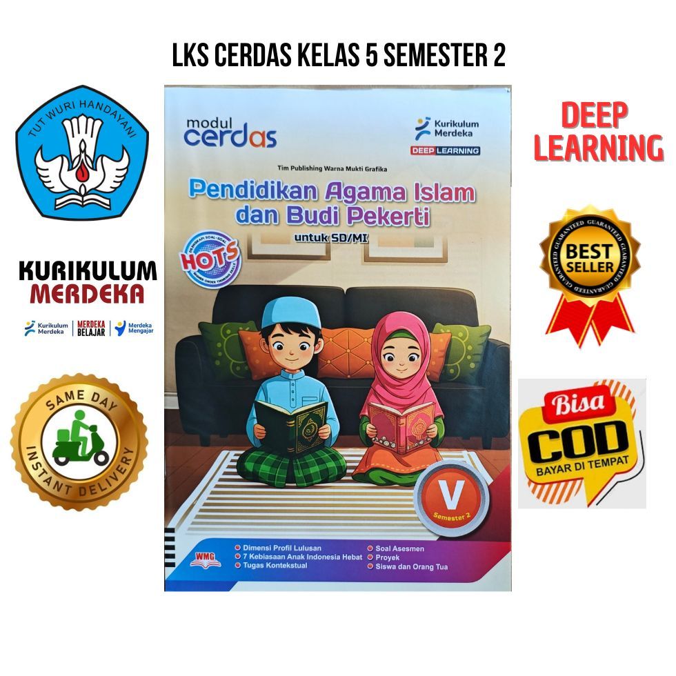 Lks Cerdas Pendidikan Agama Islam Kelas 5 Smt 2 Kurmer  Terbaru Murah