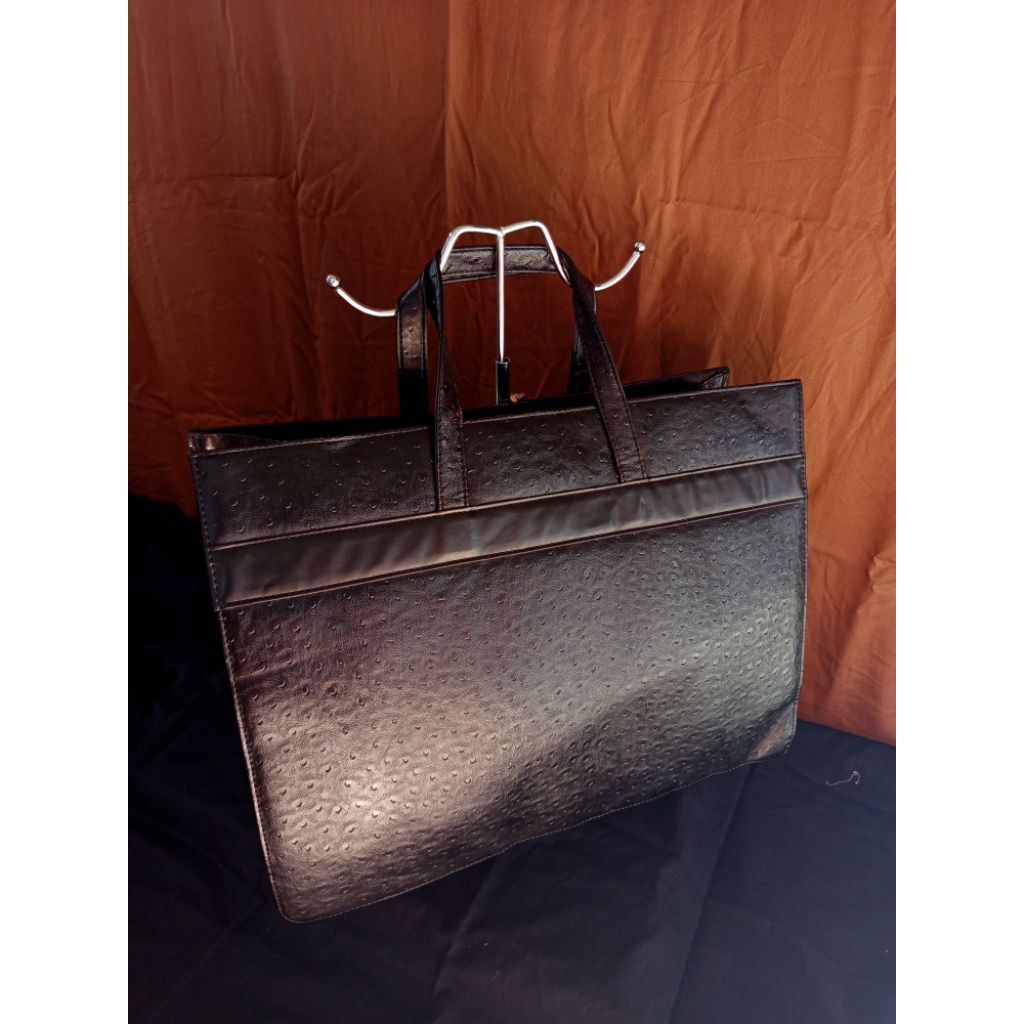 Tas Kerja atau Travel Bag Kulit Burung Kulit Asli second ori