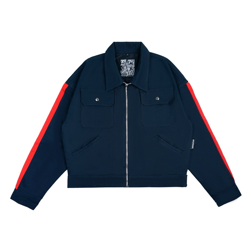 Dropoutooc RedLine Work Jacket - Navy Boxy Fit