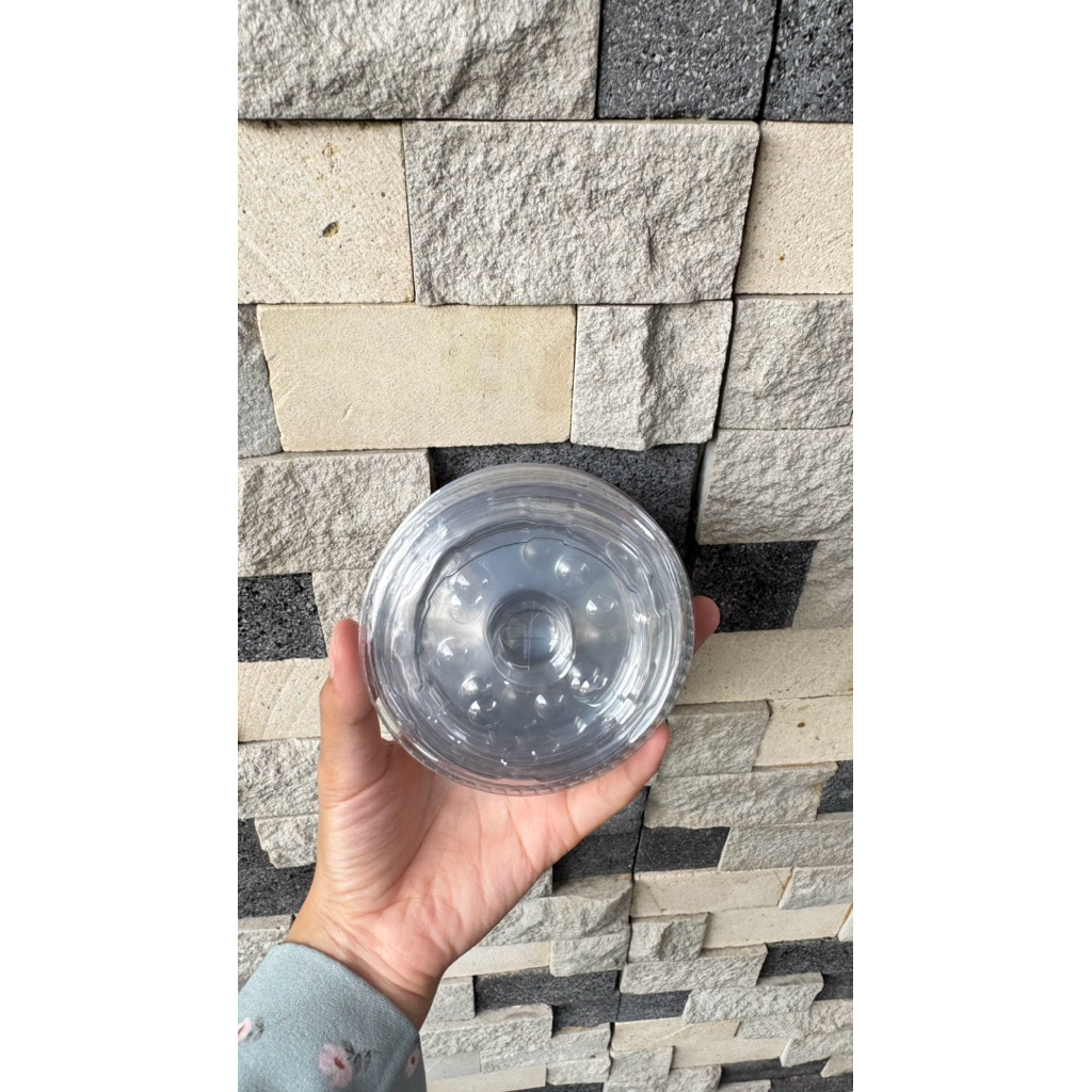 Tutup Cup Plastik - Datar, Isi 50, PET Tebal, Cocok segala jenis ukuran cup gelas