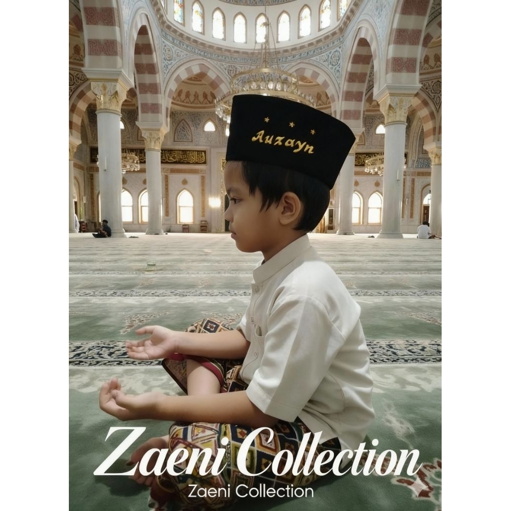 peci ac / songkok peci nama/ peci polos / kopyah muslim AC