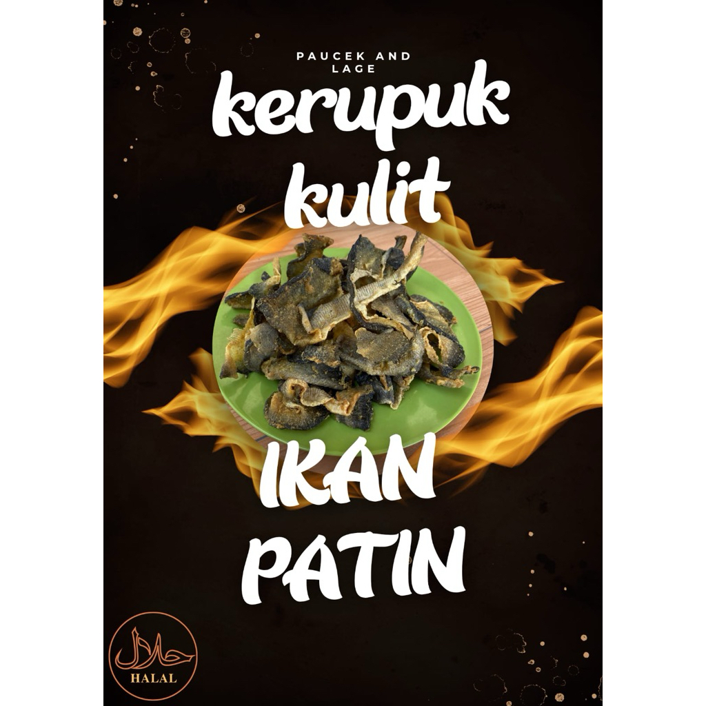 kerupuk kulit ikan patin 1kg mentah