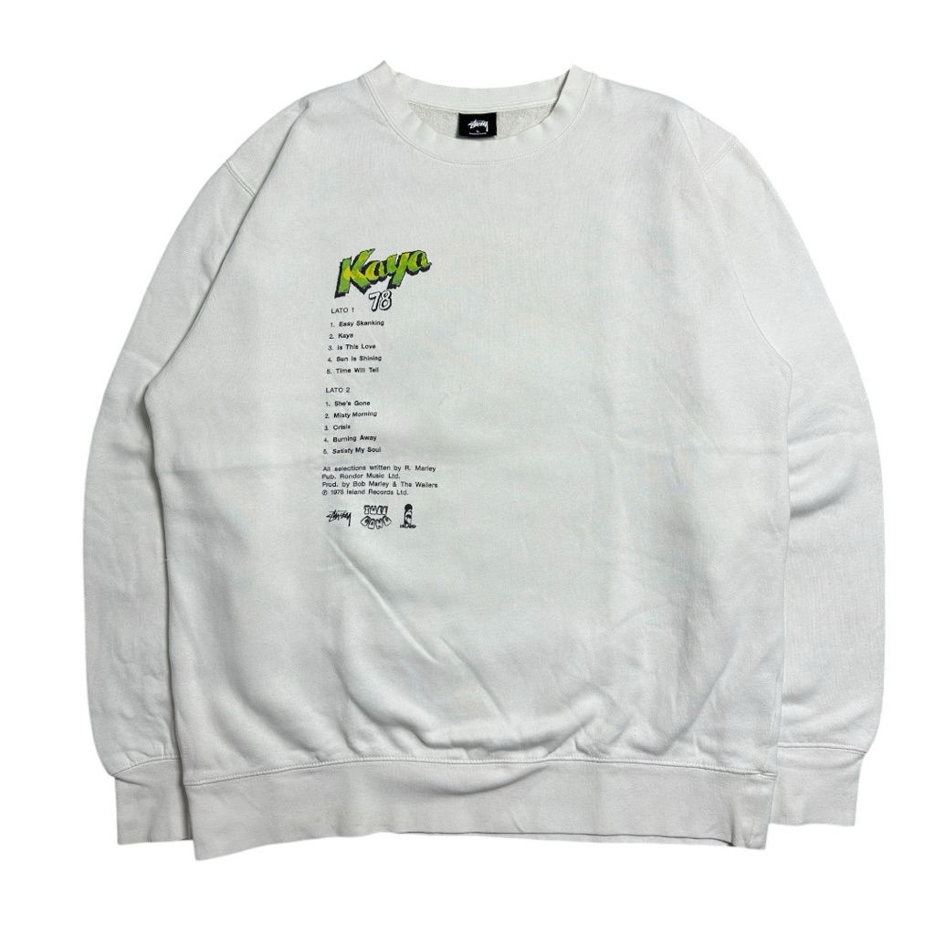 Crewneck stussy X bob marley the wailers  uk L-XL 71-62