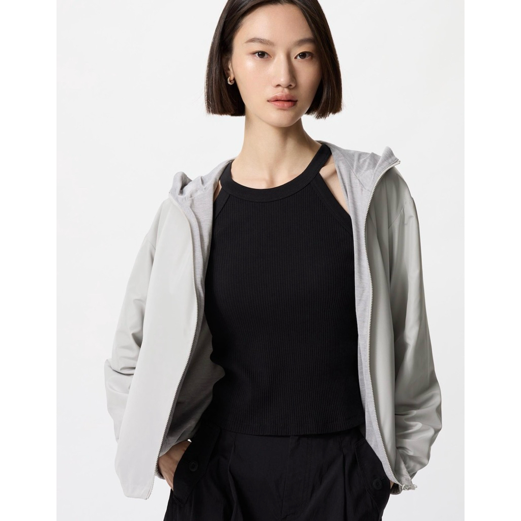 Uniqlo reversible parka (water repellent)