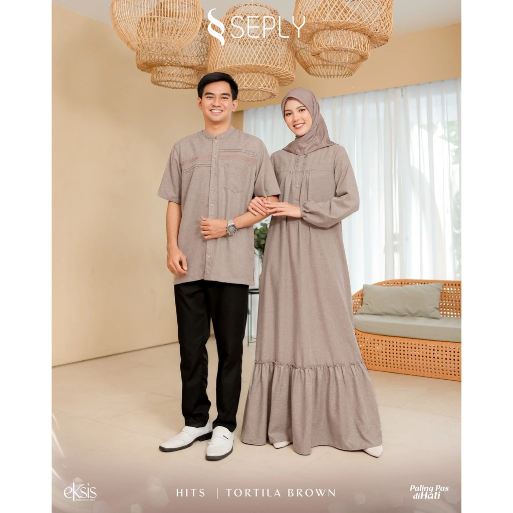 [Seply] SARIMBIT COUPLE TORTILA BROWN SEPLY HITS  ORIginal, couple muslim