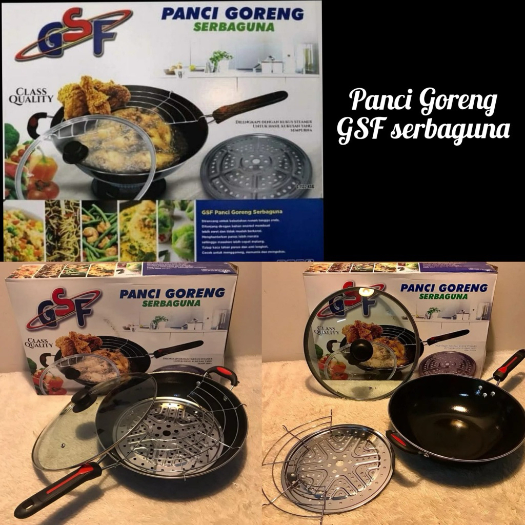 Panci Goreng Serbaguna Enamel GSF G-1132 KSG