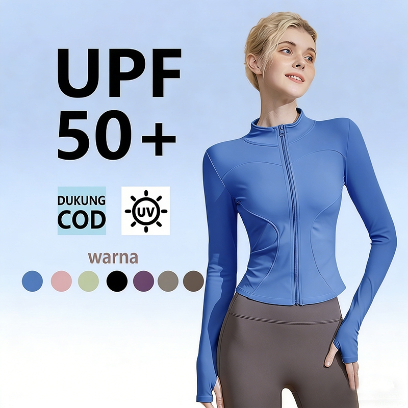 jaket anti uv Baju olahraga wanita jaket olahraga wanita jaket uv protection baju jogging wanita baj