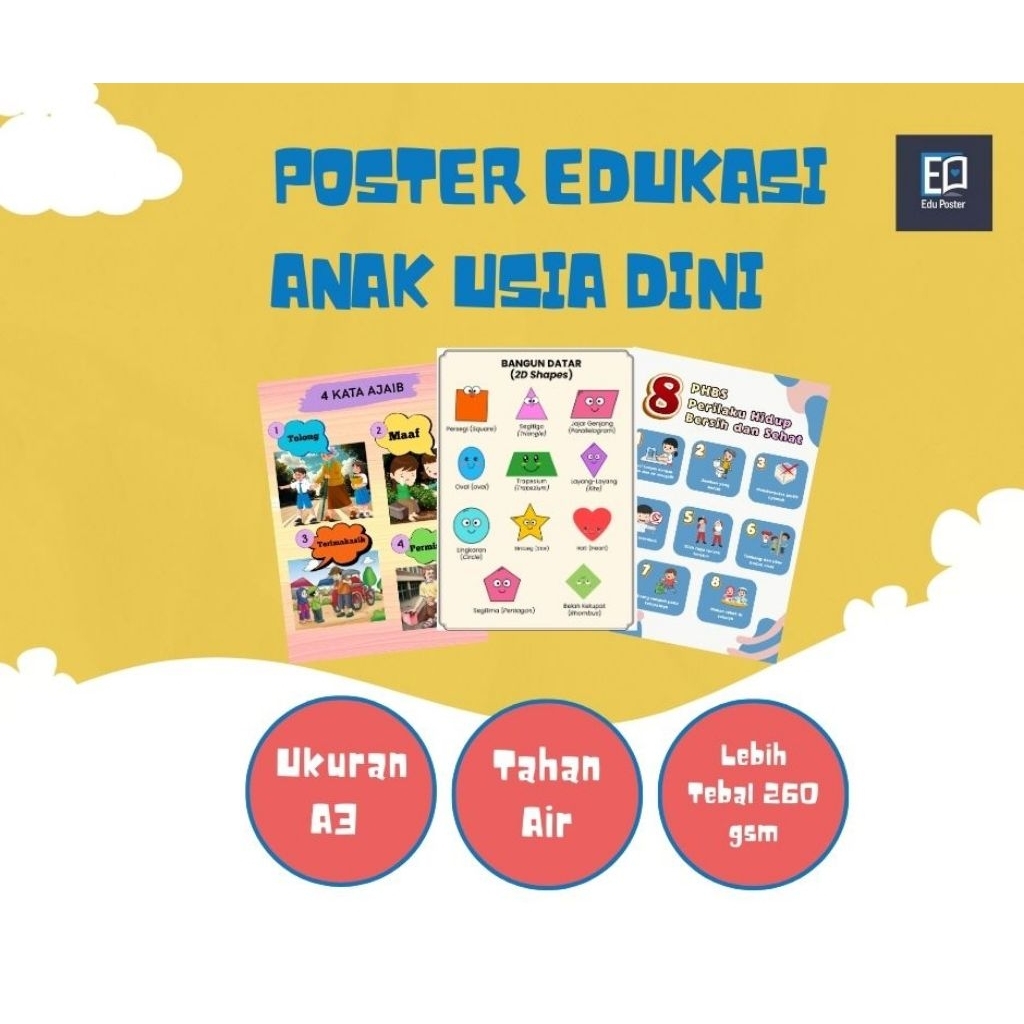 Poster Edukasi anak PAUD