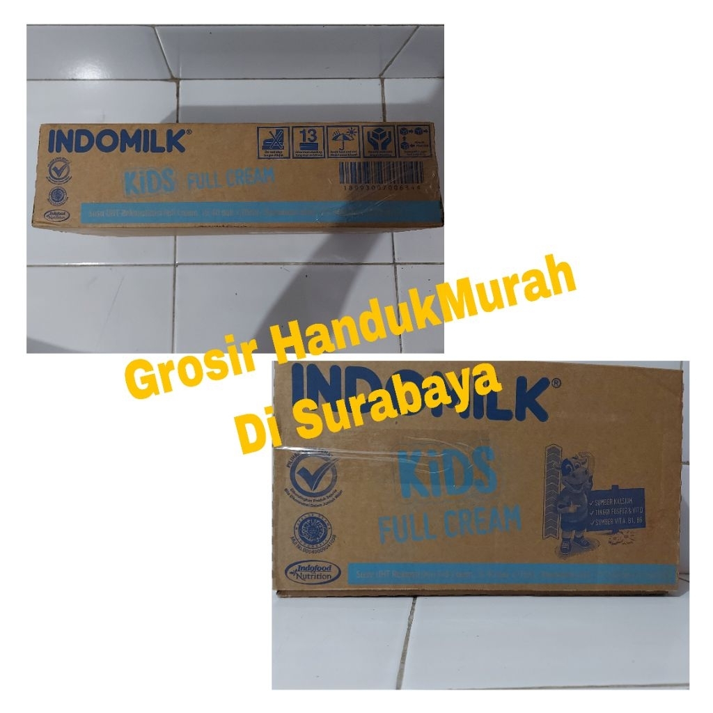 Promo Susu UHT Indomilk Kids FullCream 115ml (1 Dus isi 40 BIJI) / KARTON.EXP 2026.READY SIAP KIRIM