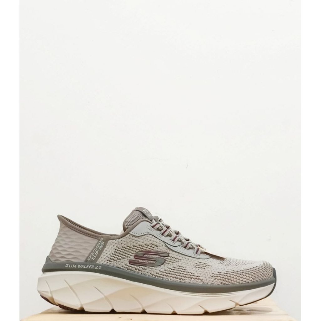 Skechers D'lux Walker Men Original 100% Taupe