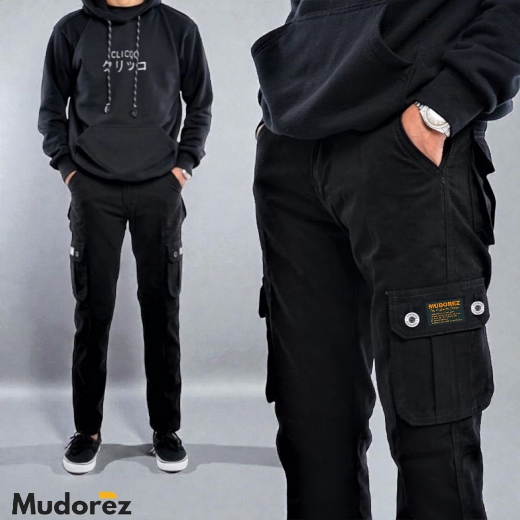 Celana Cargo Panjang Pria Premium American Drill