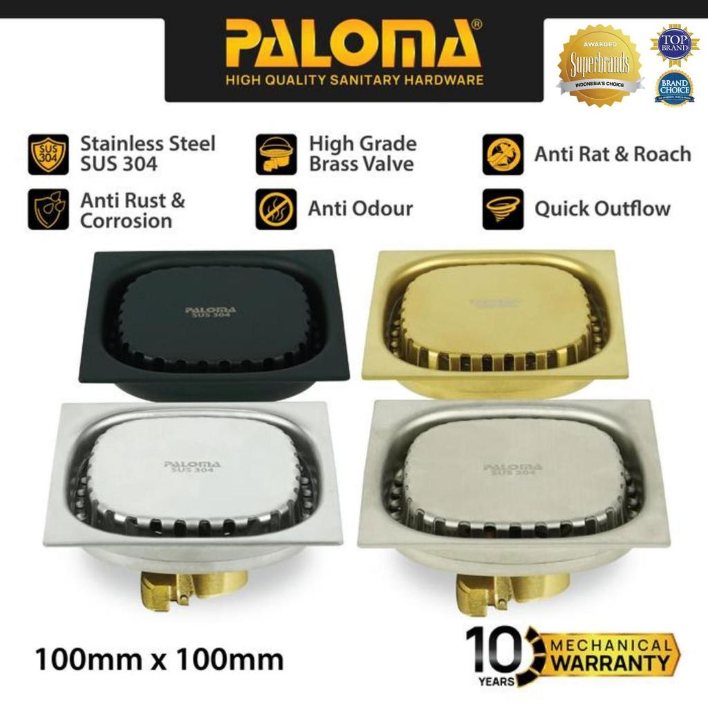 PALOMA Floor Drain Strainer Saringan Got Anti Bau Kamar Mandi Stainless Steel SUS 304 SUS304 Satin S