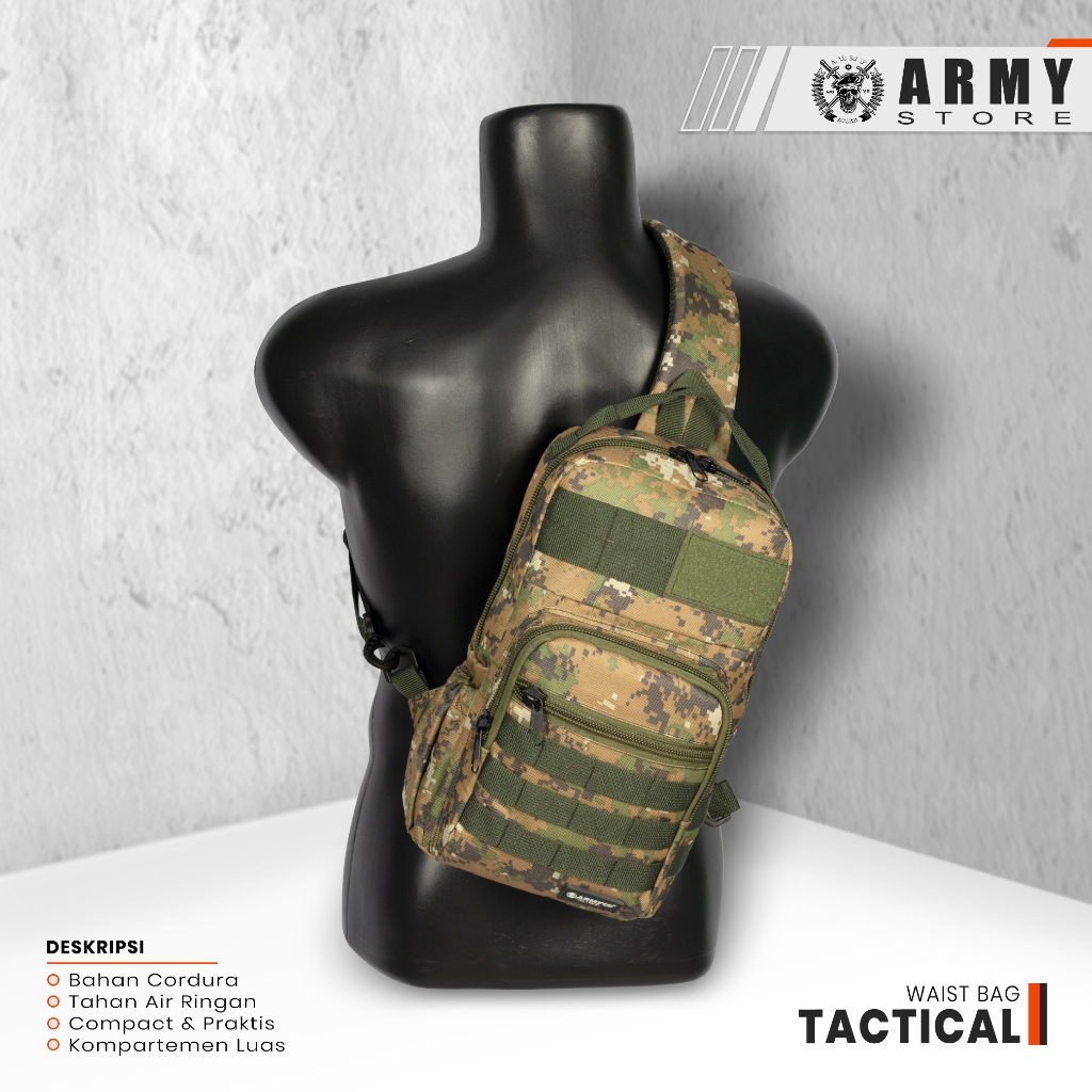 Tas Waist Bag Tactical / Tas Selempang Outdoor Sepeda Marpat Multifungsi