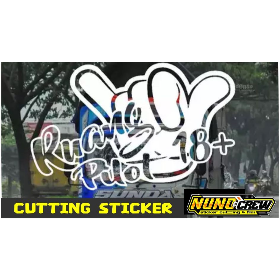 sticker cutting truck/ sticker mobil