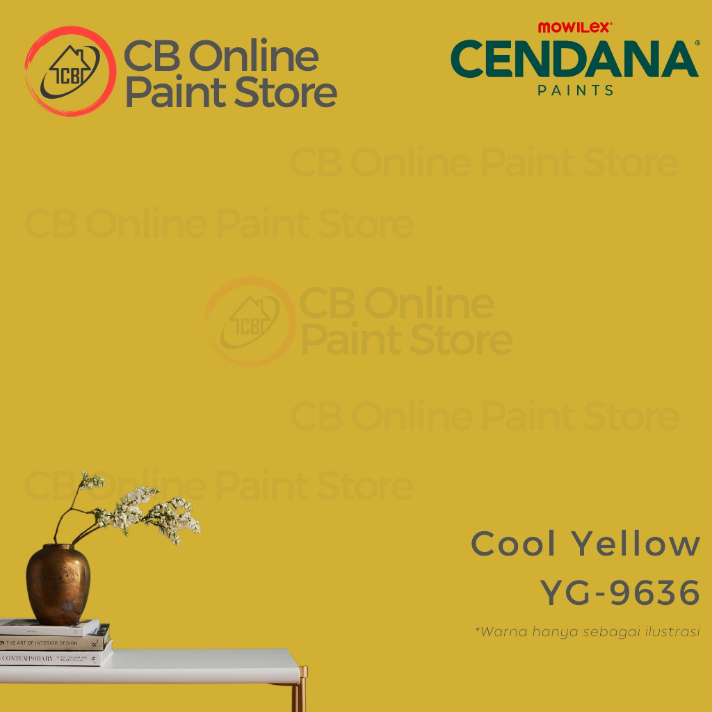 CAT TEMBOK MOWILEX CENDANA - COOL YELLOW YG-9636 - GALON